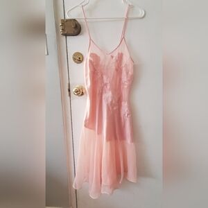 Victoria's Secret Pink Embroidered Slip Dress